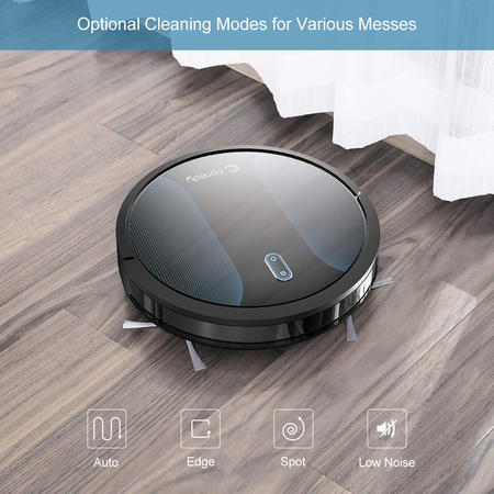 Robot lau nhà Coredy Robot Vacuum Cleaner, All-New Upgraded, Boundary Strip Supported, 360° Smart Sensor Protection