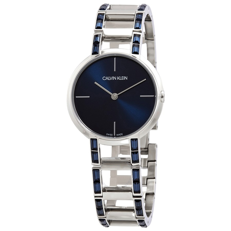 Calvin Klein Cheers Quartz Blue Dial Ladies Watch K8NZ3VVN