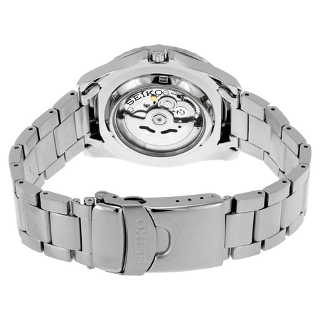 Seiko 5 Dark Blue Dial Diver Stainless Steel Automatic Pepsi Bezel Men's Watch SNZF15