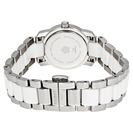 Tissot T-Trend White Ceramic Ladies Watch T0642102201100 T064.210.22.011.00