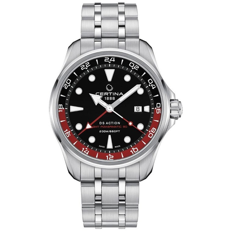 Certina DS Action GMT Automatic Black Dial Men's Watch C032.429.11.051.00