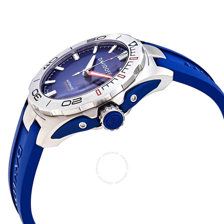 Davidoff Velocity Diver Automatic Blue Dial Blue Rubber Men's Watch 22440