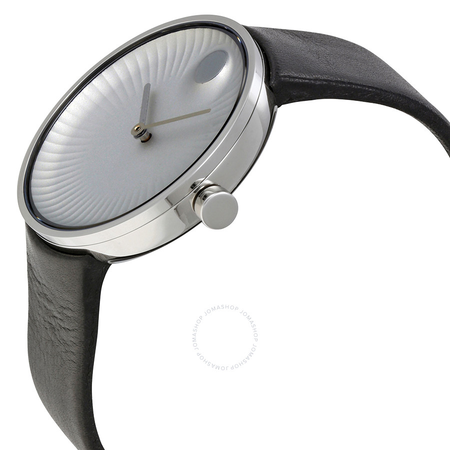 Movado Edge Silver Aluminum Dial Men's Watch 3680001