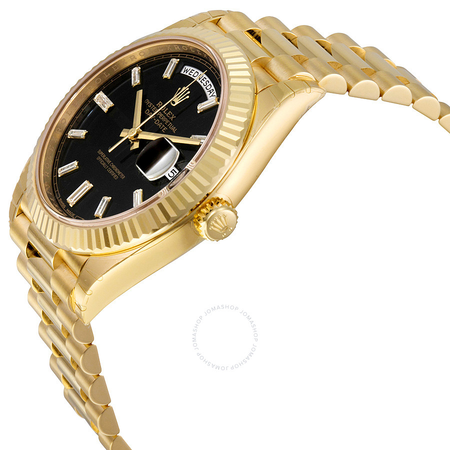Rolex Oyster Perpetual 18K Yellow Gold Diamond Men's Automatic President Watch 228238BKDP