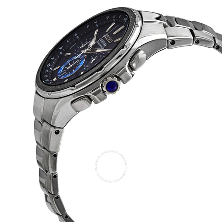 Seiko Coutura World Time Chronograph Quartz Black Dial Men's Watch SSG009