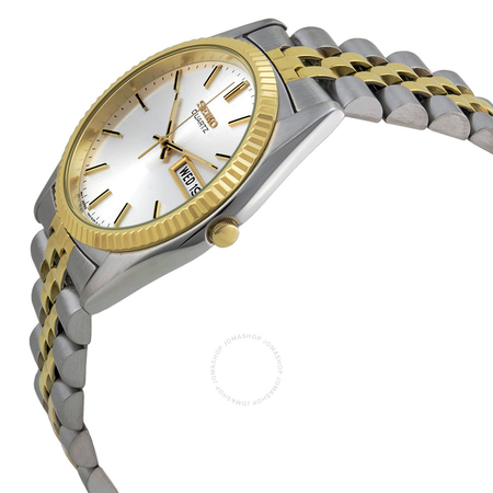 Seiko Day/Date Dress Silver Dial Men's Watch SGF204
