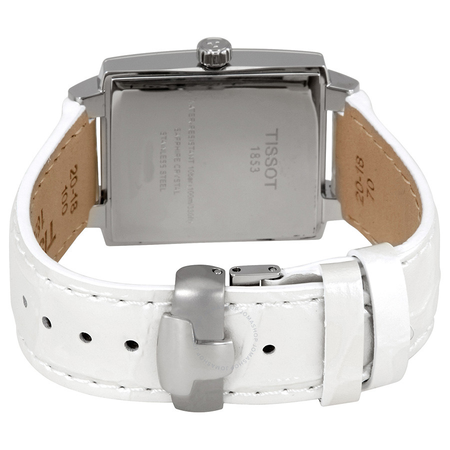 Tissot T-Trend TXL White Dial White Leather Ladies Watch T0613101603100 T061.310.16.031.00