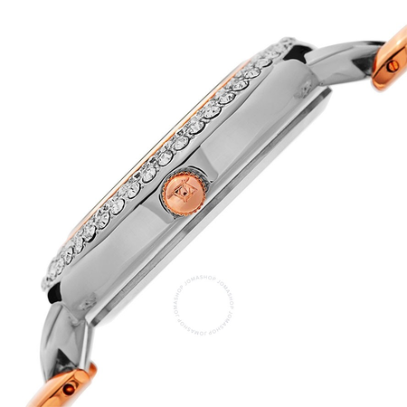 Akribos XXIV Silver Dial Two-tone Quartz Ladies Watch AK804TTR