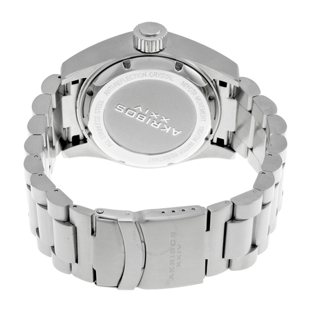 Akribos XXIV Silver-tone Stainless Steel Men's Watch AK730SSB