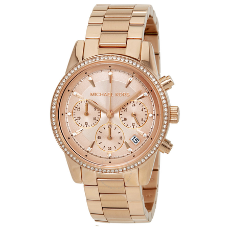 Michael Kors Ritz Rose Dial Ladies Watch MK6357