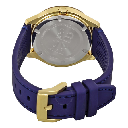 Movado Bold Gold Dial Blue Silicone Ladies Watch 3600413