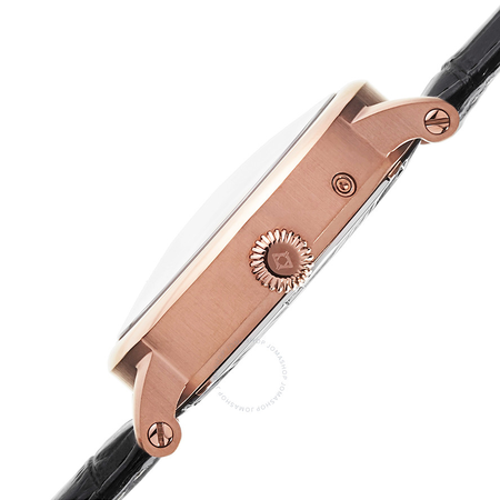 Akribos XXIV Akribos Black Dial Gold Tone Black Leather Men's Watch AK633RG