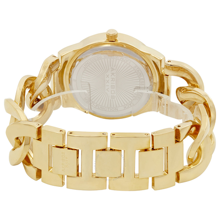 Akribos XXIV Akribos GMT Multi-Function Gold-Tone Ladies Watch AK558YG