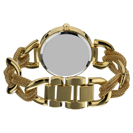 Akribos XXIV Akribos GMT Multi-Function Gold-Tone Mesh Ladies Watch AK564YG