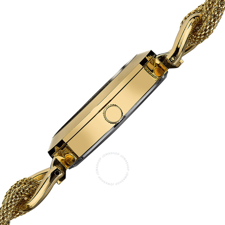 Akribos XXIV Akribos GMT Multi-Function Gold-Tone Mesh Ladies Watch AK564YG