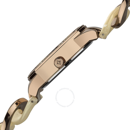 Akribos XXIV Akribos GMT Multi-Function Ivory Resin and Rose Gold-tone Ladies Watch AK562RG