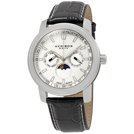 Akribos XXIV Akribos Ultimate Multi-Function Stainless Steel Men's Watch AK573SS