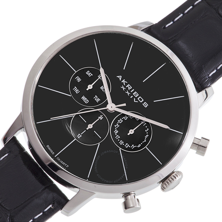 Akribos XXIV Black Men's Watch AK647SS