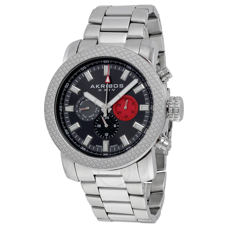 Akribos XXIV Black Men's Watch AK684SSB