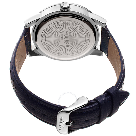 Akribos XXIV Perforated Strap Blue Dial Men's Watch AK1048SSBU