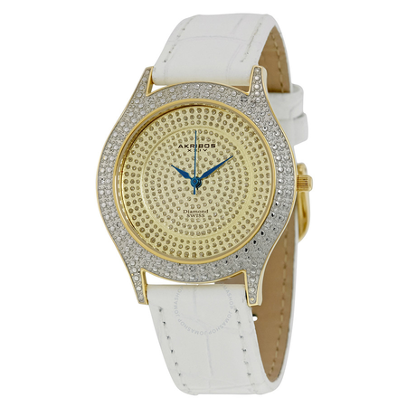 Akribos XXIV Brillianaire Ladies Watch AK464YG