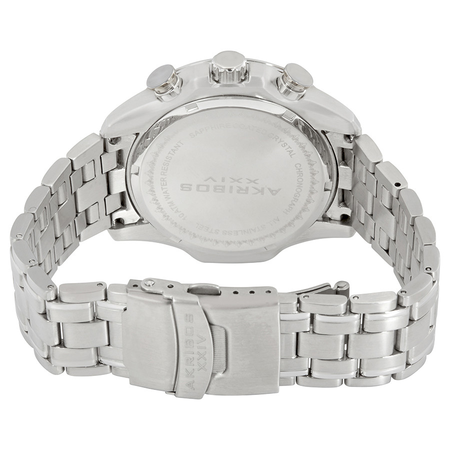 Akribos XXIV Conqueror Silver Dial Silver-tone Steel Men's Watch AK617SS