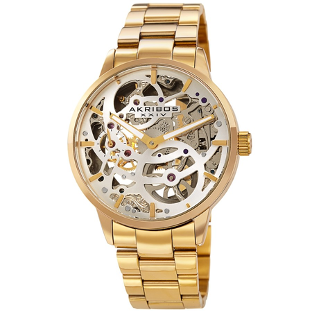 Akribos XXIV Hand Wind Silver Dial Men's Watch AK1078YG