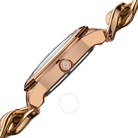 Akribos XXIV Impeccable Diamond Swiss Quartz Twist Chain Bracelet Ladies Watch AK608RG
