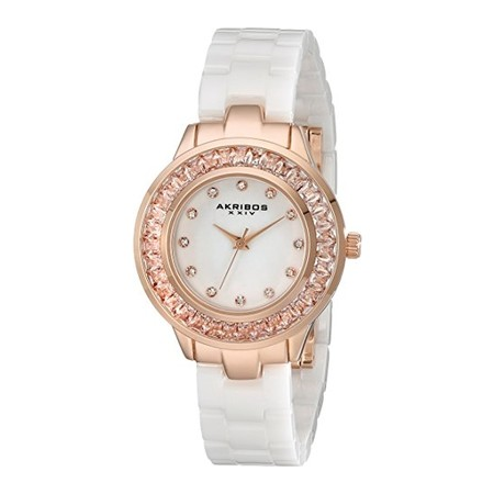 Akribos XXIV Mother Of Pearl Dial Quartz Ladies Watch AK781WTR