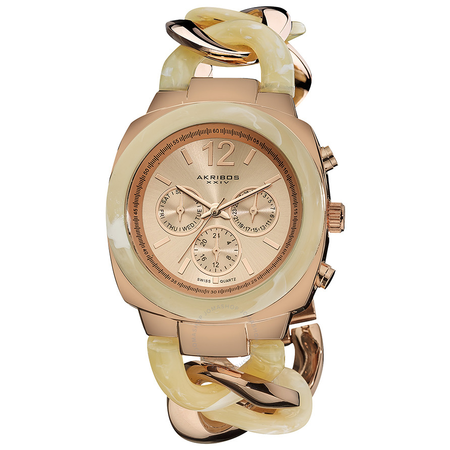 Akribos XXIV Rose Gold-Tone Ladies Watch AK641RG AK641RG
