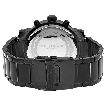 Akribos XXIV Akribos Black Dial Chronograph Black PVD Stainless Steel Men's Watch AK622BK