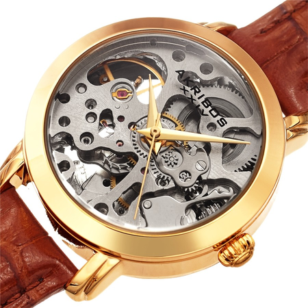 Akribos XXIV Automatic Silver Dial Ladies Watch AK1037TN