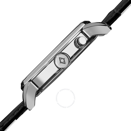 Akribos XXIV Black Dial Black Leather Men's Watch AK595SS