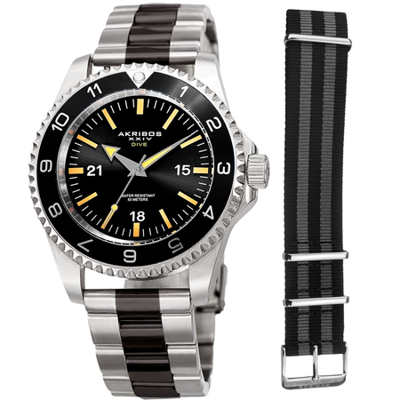 Akribos XXIV Black Dial Men's Watch AK1002TTB
