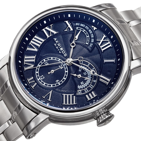 Akribos XXIV Blue Dial Men's Watch AK1001SSBU