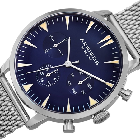 Akribos XXIV Blue Dial Men's Watch AK1027BU