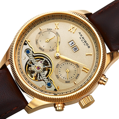 Akribos XXIV Brown Dial Men's Watch AK1065BR