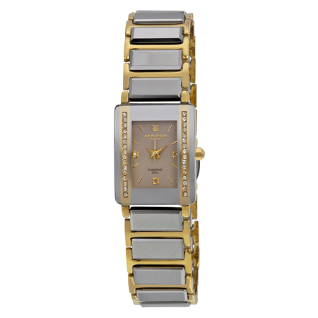 Akribos XXIV Ceramic Ladies Watch AK522YG