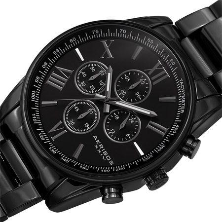 Akribos XXIV Chronograph Black Dial Men's Watch AK1072BK