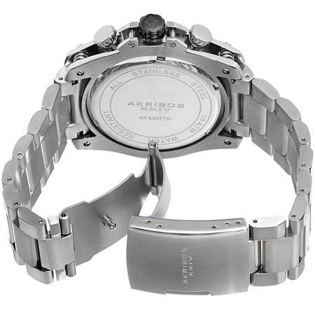 Akribos XXIV Chronograph Black Dial Men's Watch AK639BKS