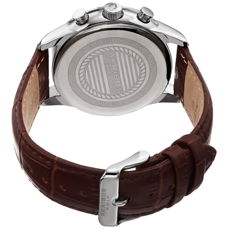 Akribos XXIV Chronograph Blue Dial Men's Watch AK1004SSBR