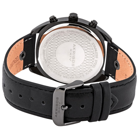 Akribos XXIV Chronograph Quartz Black Dial Men's Watch AK969BK