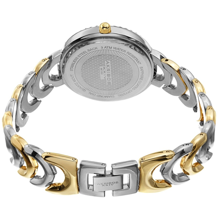 Akribos XXIV Diamond Silver-tone Dial Ladies Watch AK1050TTG
