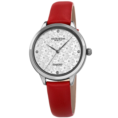Akribos XXIV Diamond Silver-tone Dial Ladies Watch AK1051RD