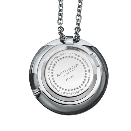 Akribos XXIV Diamond White Dial Ladies Watch AK1053SS