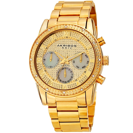 Akribos XXIV Gold Tone Dial Men's Watch AK1040YG