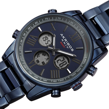 Akribos XXIV Quartz Blue Dial Men's Smart Watch AK1095BU
