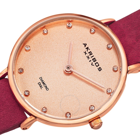 Akribos XXIV Quartz Diamond Ladies Watch AK882PK