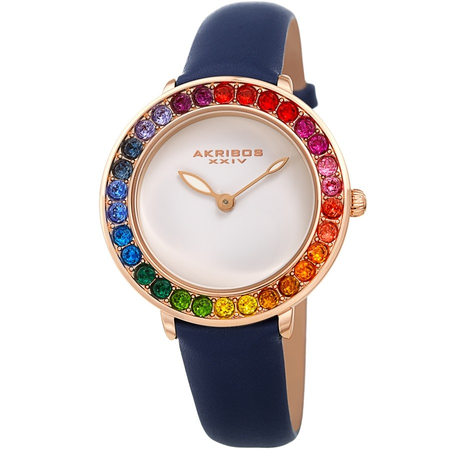 Akribos XXIV Quartz White Dial Ladies Watch AK1092BU