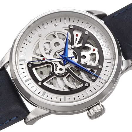 Akribos XXIV Silver-tone Dial Men's Watch AK1018SSBU